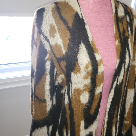 Long patterned duster cardigan - Picture 2 of 6